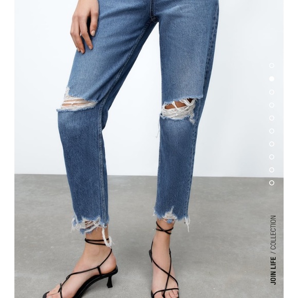 Zara high waisted mom jeans NWT - Picture 2 of 5